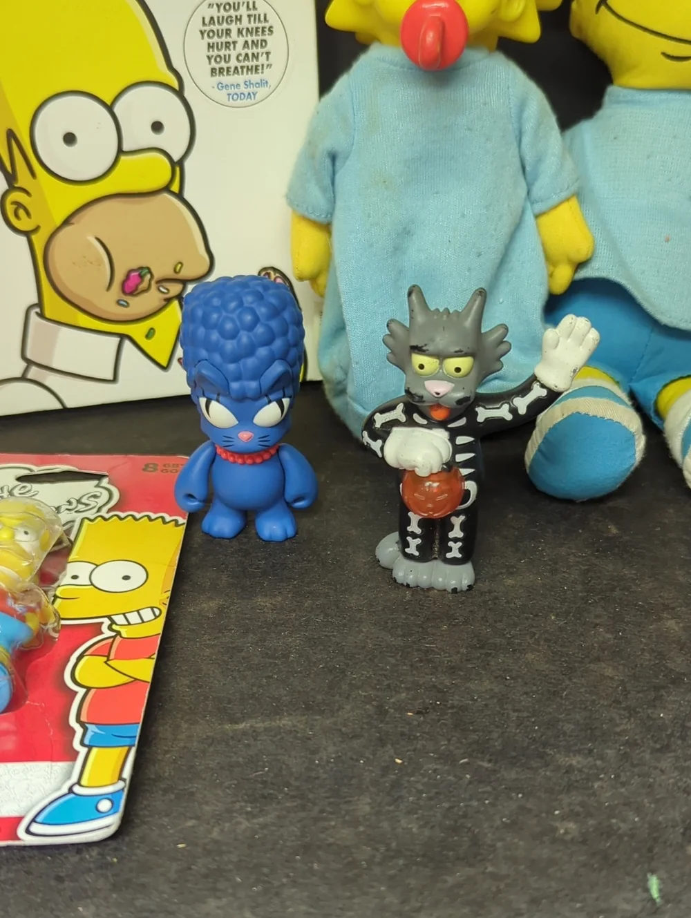 Simpsons Comics Supernova,1990‎ Simpsons Plush Bart, Maggie, stickers, minis